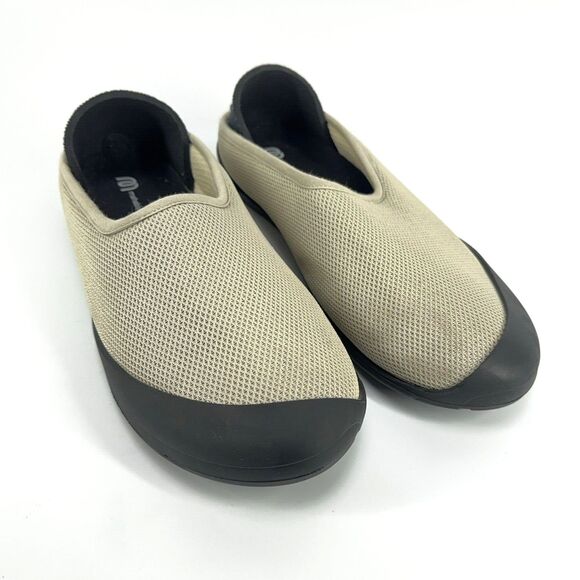 Mahabis Solar Summer Shoes Slipper Hybrid Beige Ivory Mesh Black Sole US 8 EU 39 main image 5